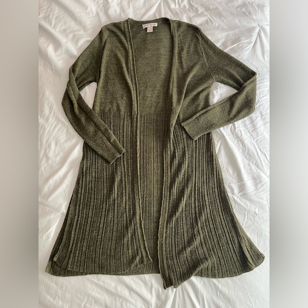 ❣️5 FOR $15!❣️ Christopher & banks | Womens Long tie up jacket